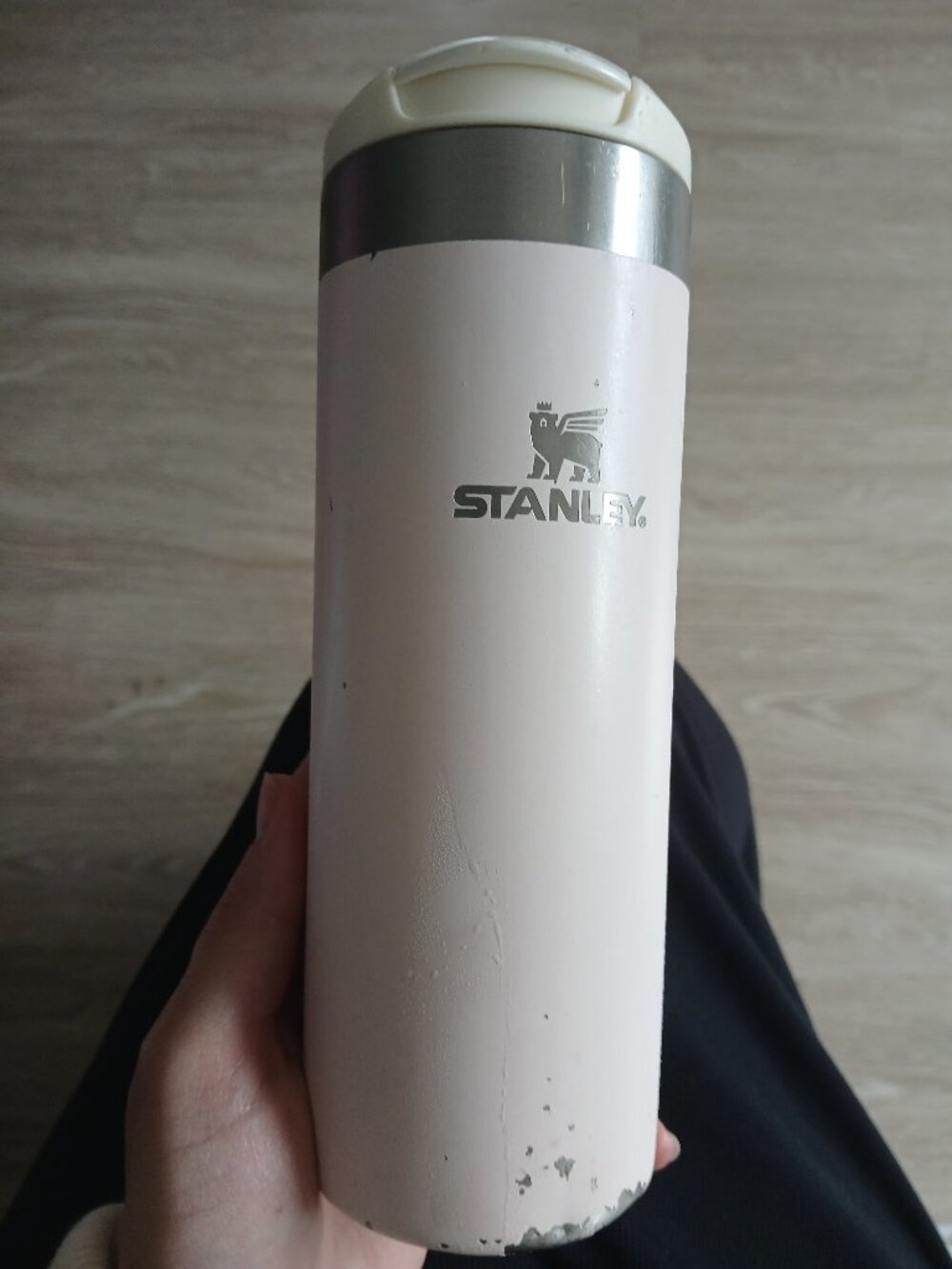 GREAT 2 YRS OLD SMALL LIGHT PINK STANLEY MUG!